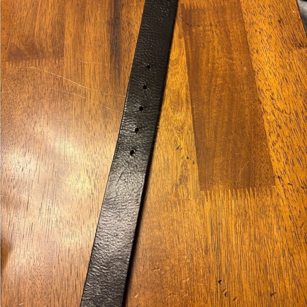 Rare Kidrobot Men's leather Belt with Blue Buckle